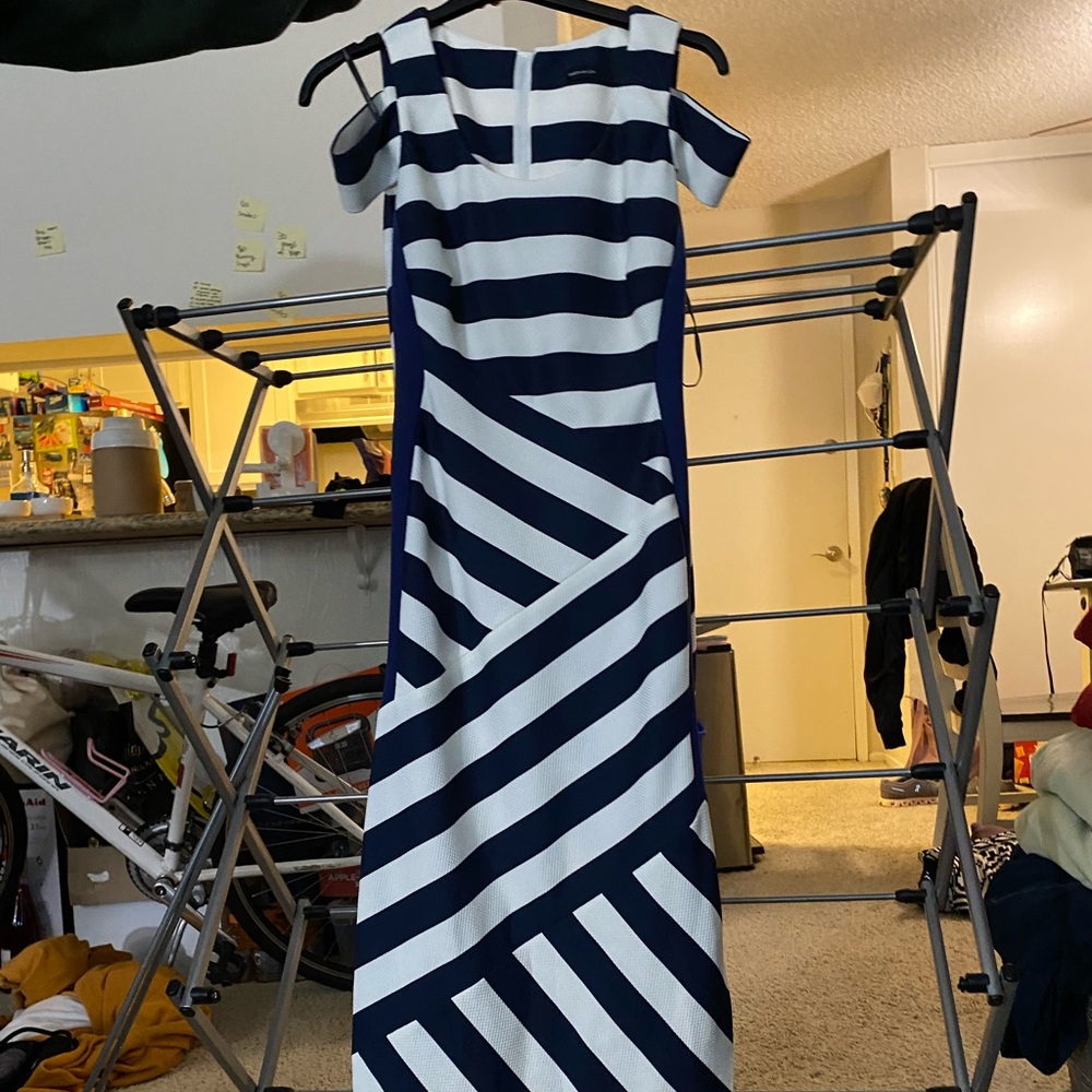 Karen Millen Striped Maxi Dress